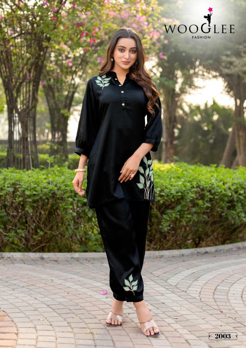 WOOGLEE RICH LOOK VISCOSE SATIN FULL STITCH CLASSIC CO-ORD SETS