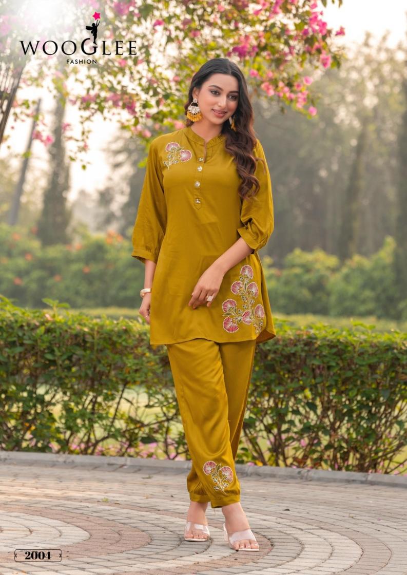 WOOGLEE RICH LOOK VISCOSE SATIN FULL STITCH CLASSIC CO-ORD SETS