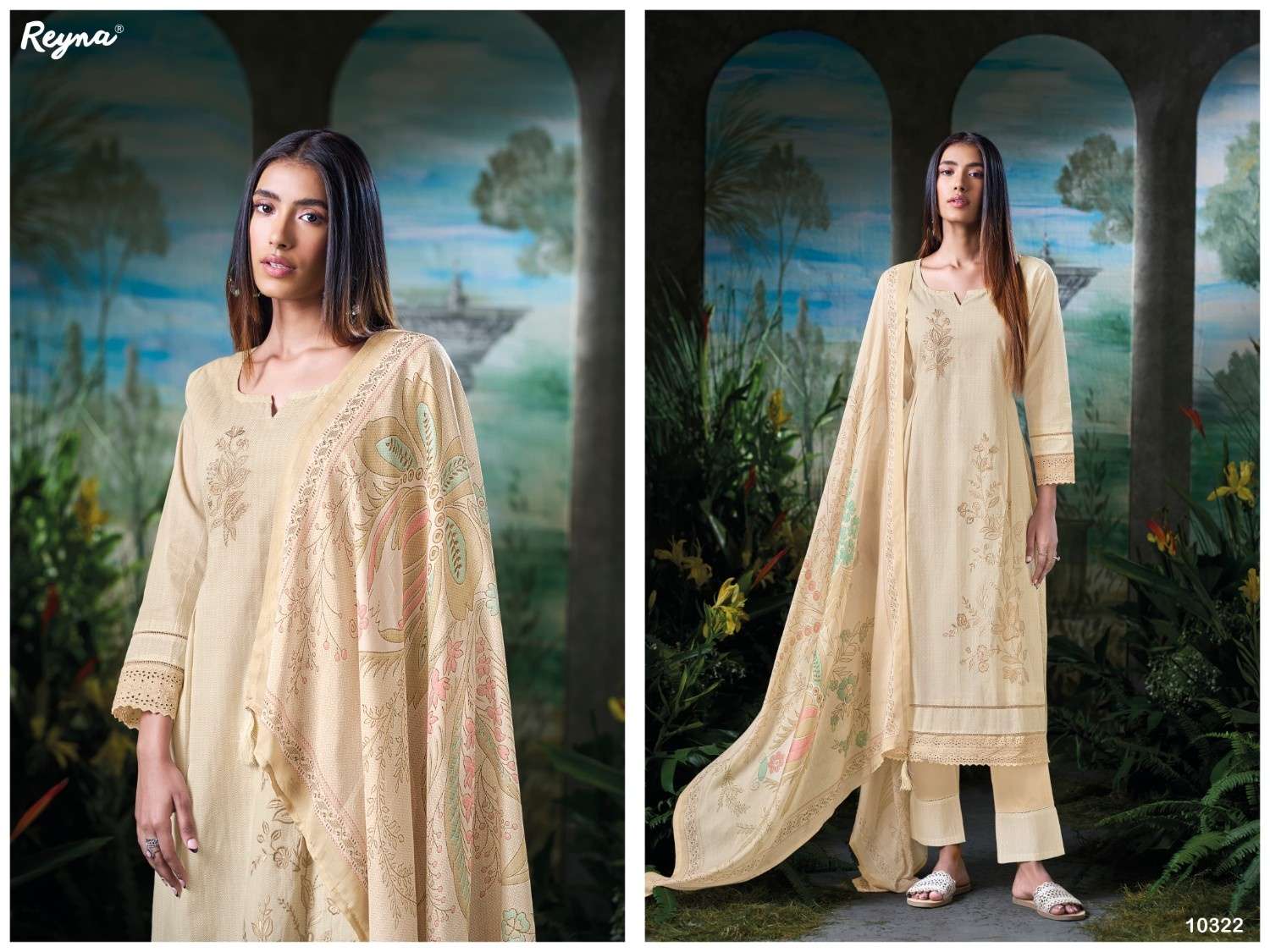 REYNA AURA COTTON PRINT COTTON COMFORTABLE FASHIONABLE 3PCS DRESS