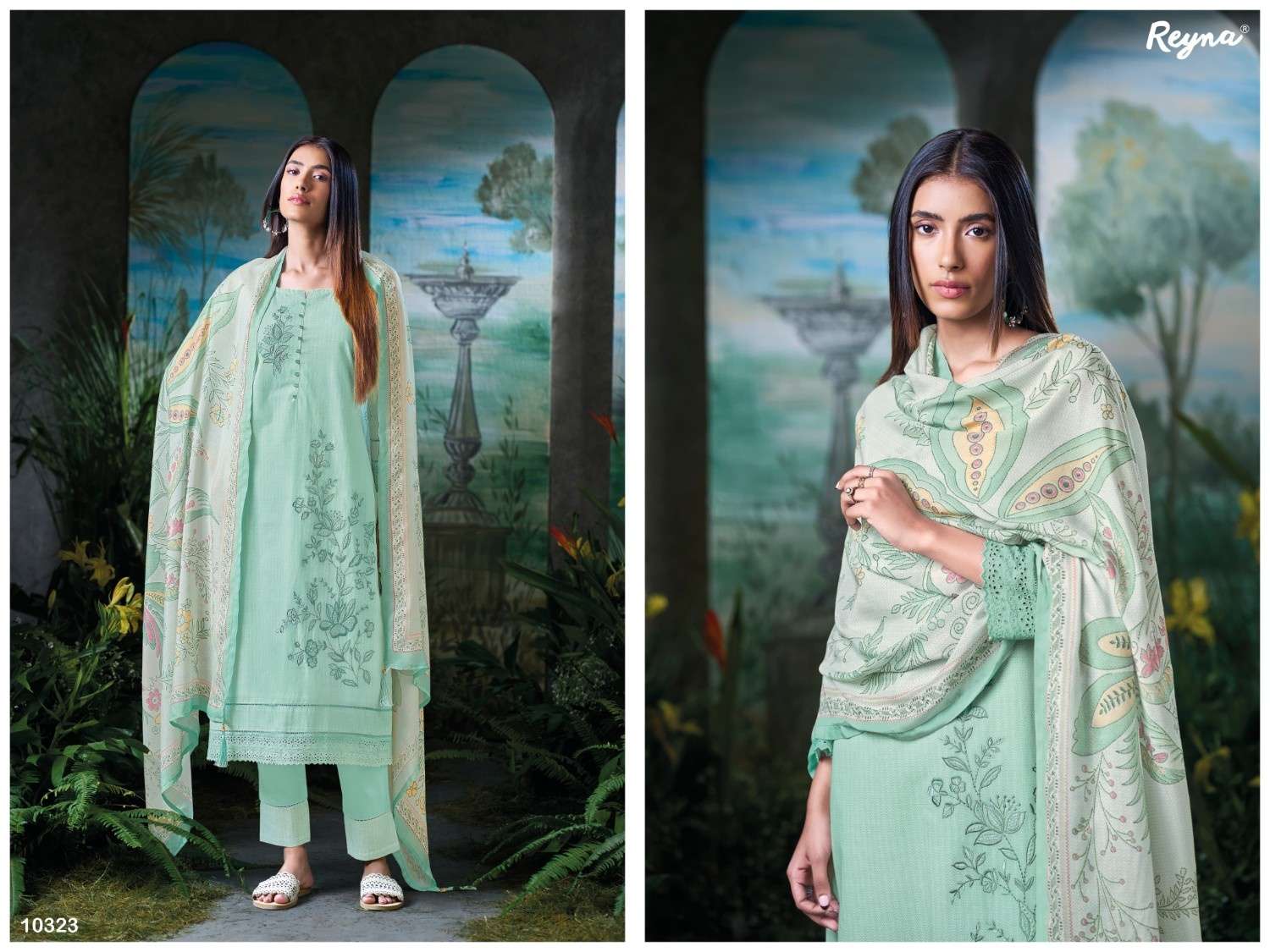 REYNA AURA COTTON PRINT COTTON COMFORTABLE FASHIONABLE 3PCS DRESS