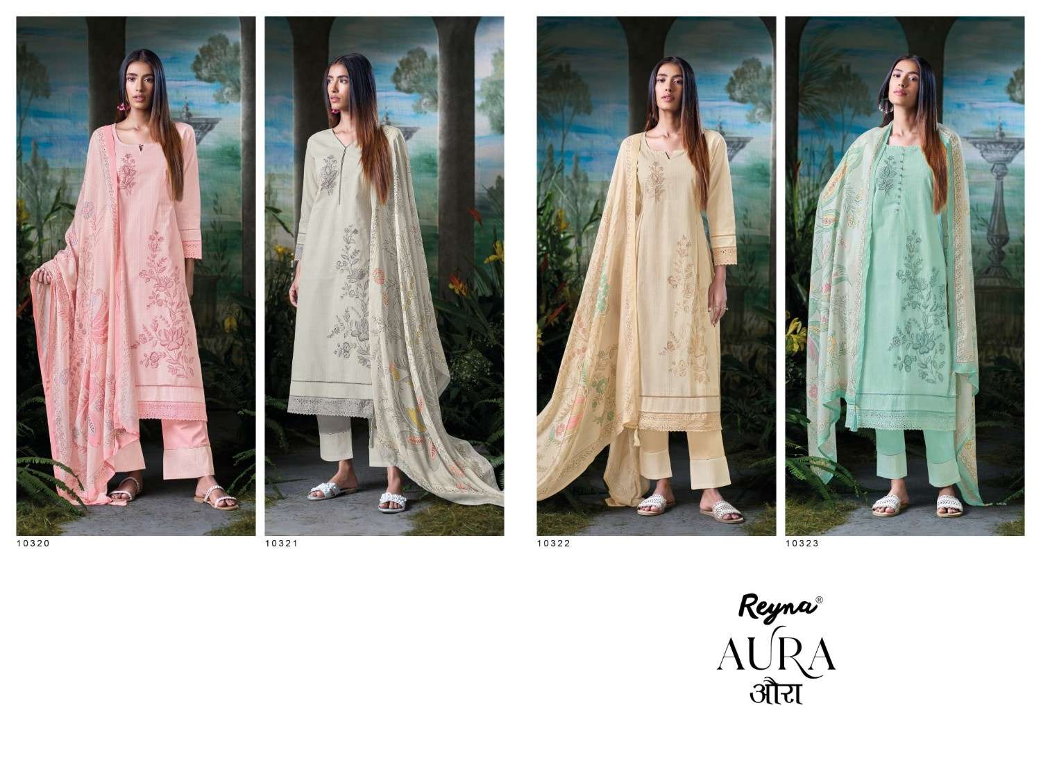 REYNA AURA COTTON PRINT COTTON COMFORTABLE FASHIONABLE 3PCS DRESS