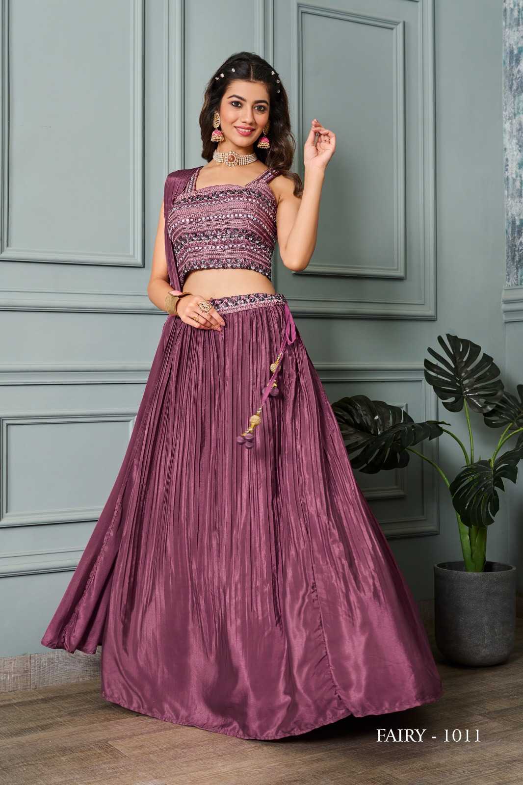 JIVORA LUKE FASHION FAIRY DESIGNER COLLECTION READYMADE WEDDING WEAR CROP TOP WITH SKIRT DUPATTA SHRUG SET