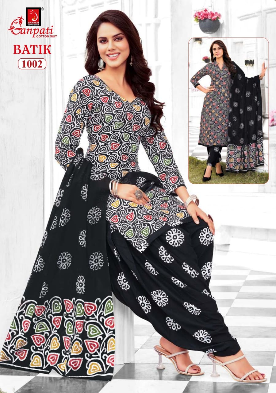 Ganpati Batik Vol-10 Wholesale Readymade Cotton Printed Dress Material