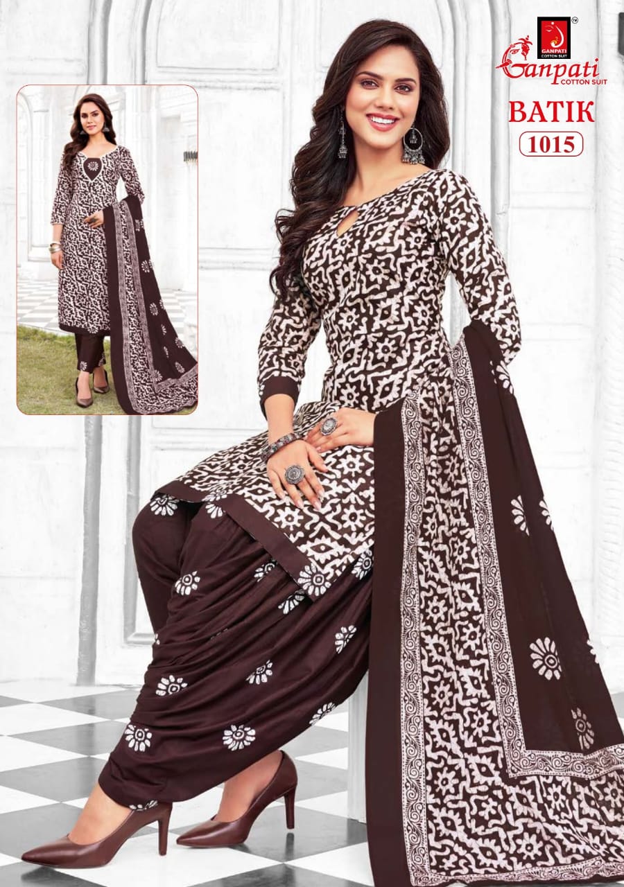 Ganpati Batik Vol-10 Wholesale Readymade Cotton Printed Dress Material