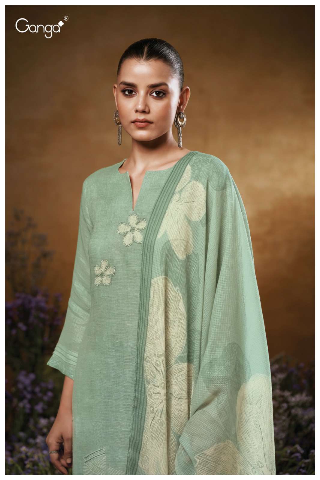 GANGA PRESENT KAIYA S3552 WHOLESALE PREMIUM COTTON WITH EMBROIDERY SALWAR SUITS