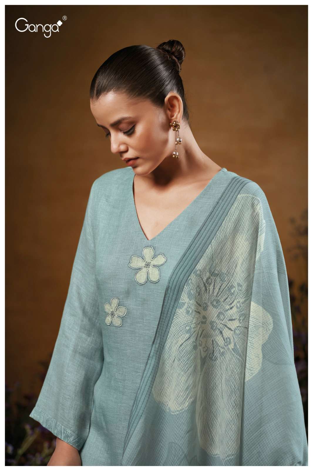 GANGA PRESENT KAIYA S3552 WHOLESALE PREMIUM COTTON WITH EMBROIDERY SALWAR SUITS