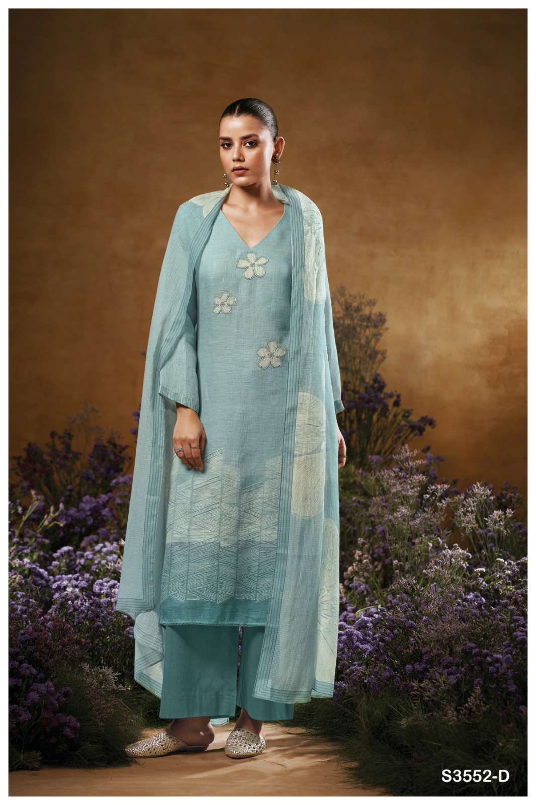 GANGA PRESENT KAIYA S3552 WHOLESALE PREMIUM COTTON WITH EMBROIDERY SALWAR SUITS