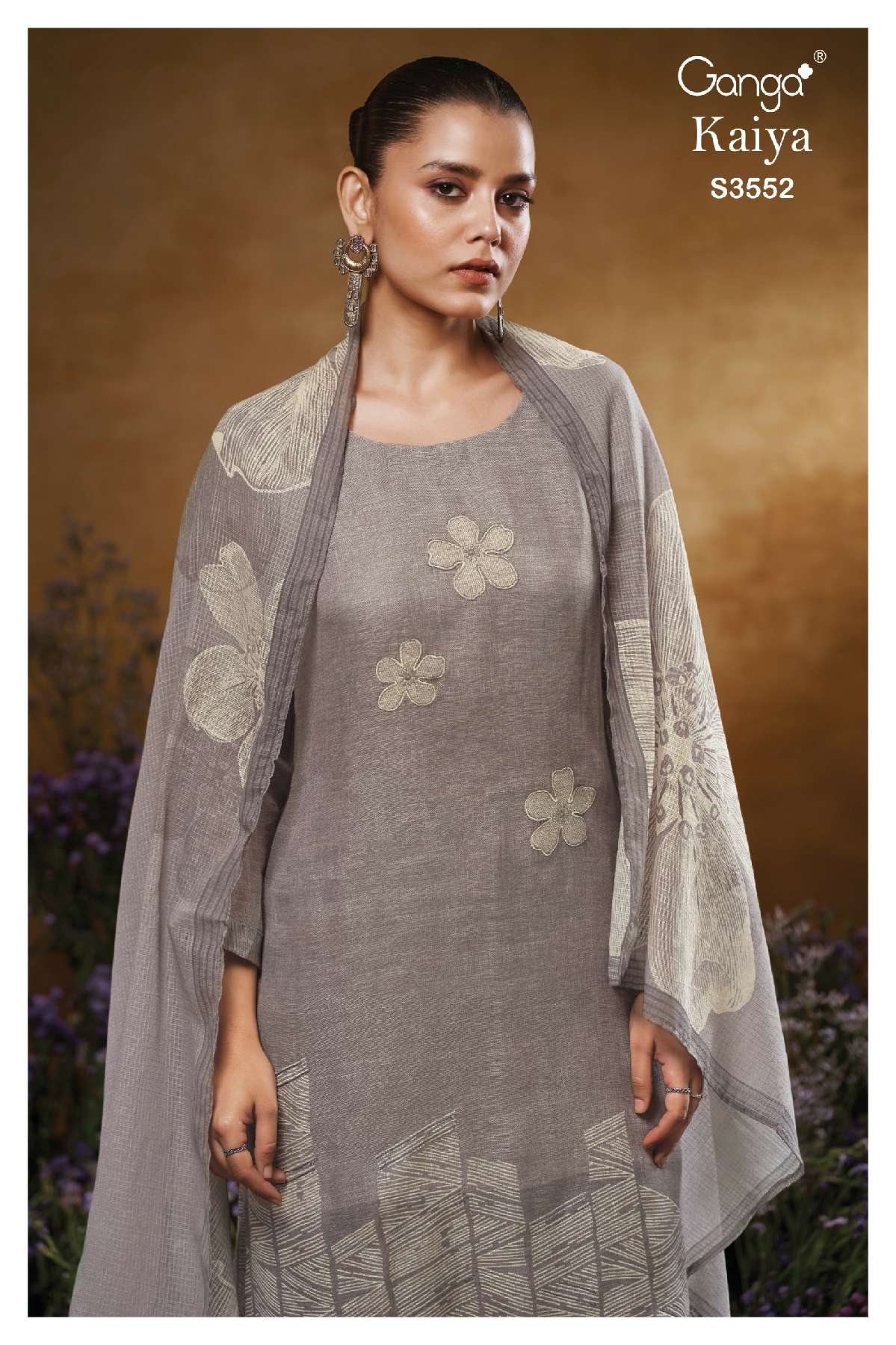 GANGA PRESENT KAIYA S3552 WHOLESALE PREMIUM COTTON WITH EMBROIDERY SALWAR SUITS