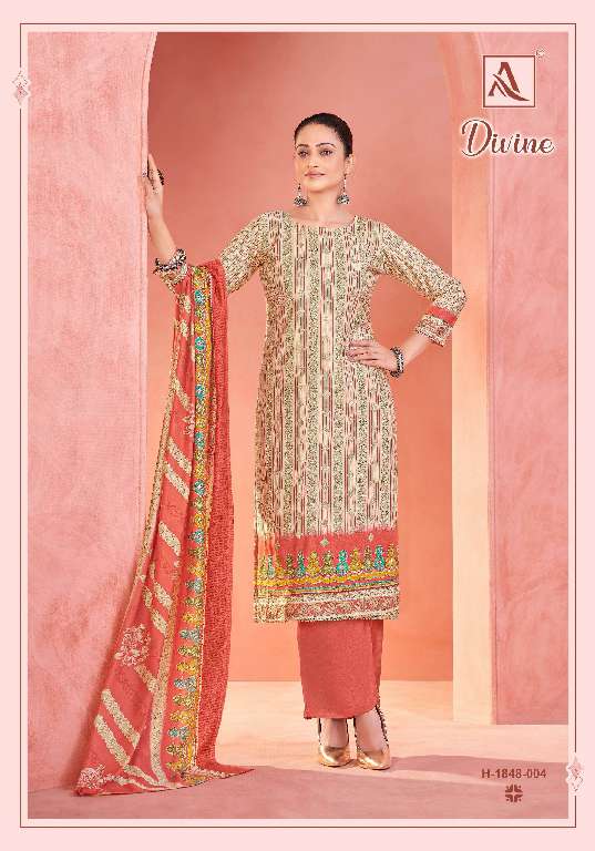 ALOK SUITS PRESENT DIVINE WHOLESALE INDIAN STYLE DESIGNER SUITS