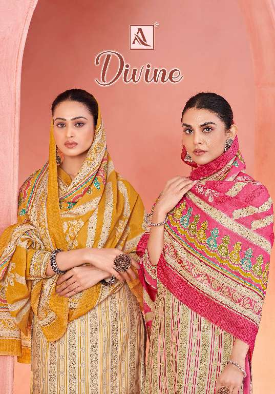 ALOK SUITS PRESENT DIVINE WHOLESALE INDIAN STYLE DESIGNER SUITS