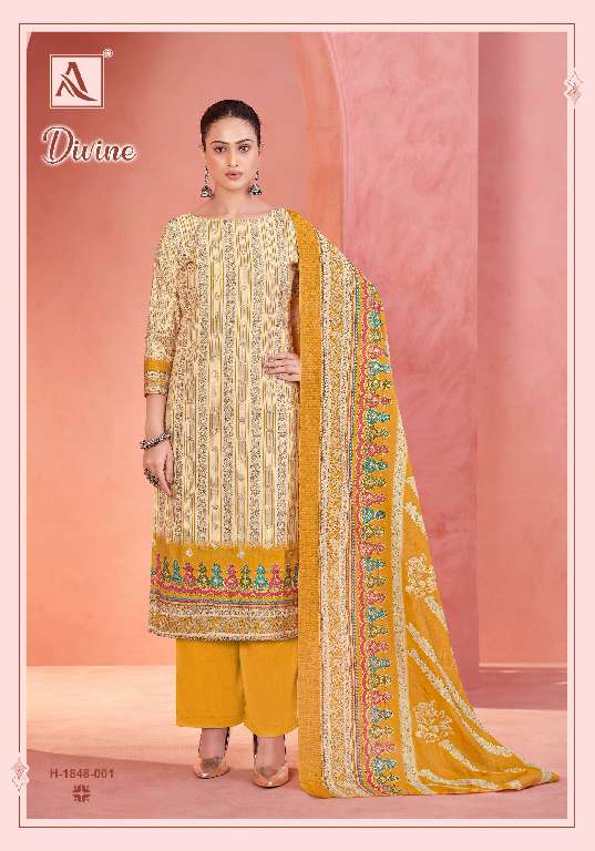 ALOK SUITS PRESENT DIVINE WHOLESALE INDIAN STYLE DESIGNER SUITS