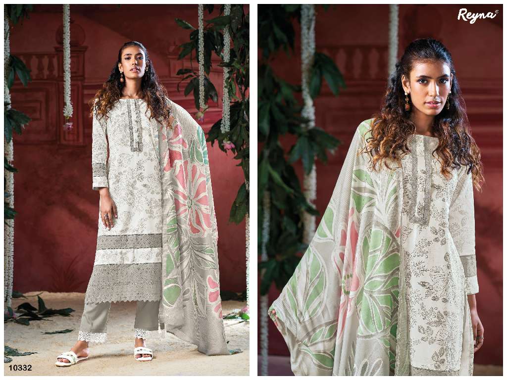 REYNA PRESENT ROHI WHOLESALE HEAVY COTTON WITH FANCY LACE PARTY WEAR DRESS