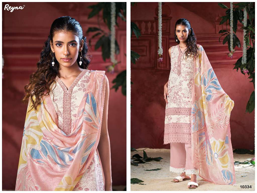 REYNA PRESENT ROHI WHOLESALE HEAVY COTTON WITH FANCY LACE PARTY WEAR DRESS