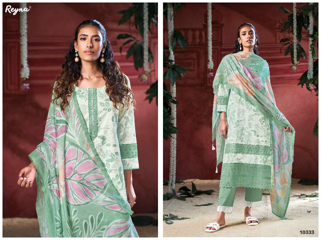 REYNA PRESENT ROHI WHOLESALE HEAVY COTTON WITH FANCY LACE PARTY WEAR DRESS