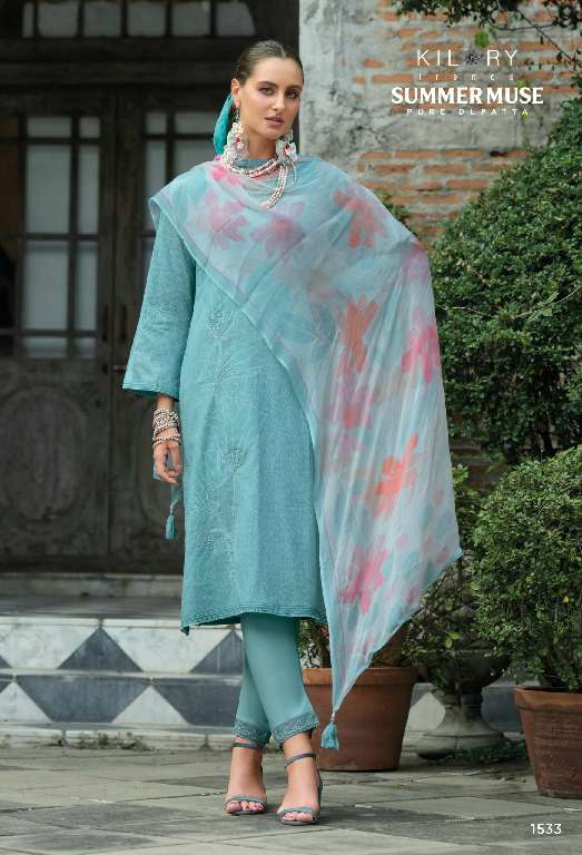 KILORY PRESENT SUMMER MUSE WHOLESALE PURE LAWN COTTON SUMMER SUITS
