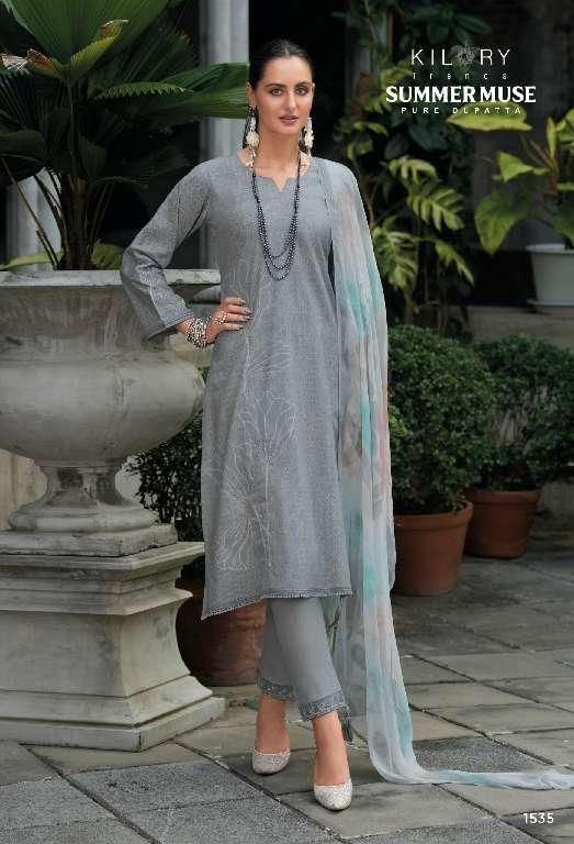 KILORY PRESENT SUMMER MUSE WHOLESALE PURE LAWN COTTON SUMMER SUITS