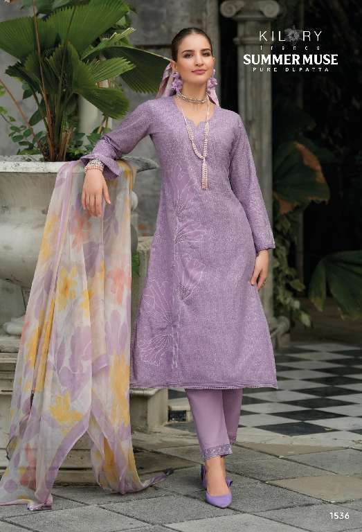KILORY PRESENT SUMMER MUSE WHOLESALE PURE LAWN COTTON SUMMER SUITS