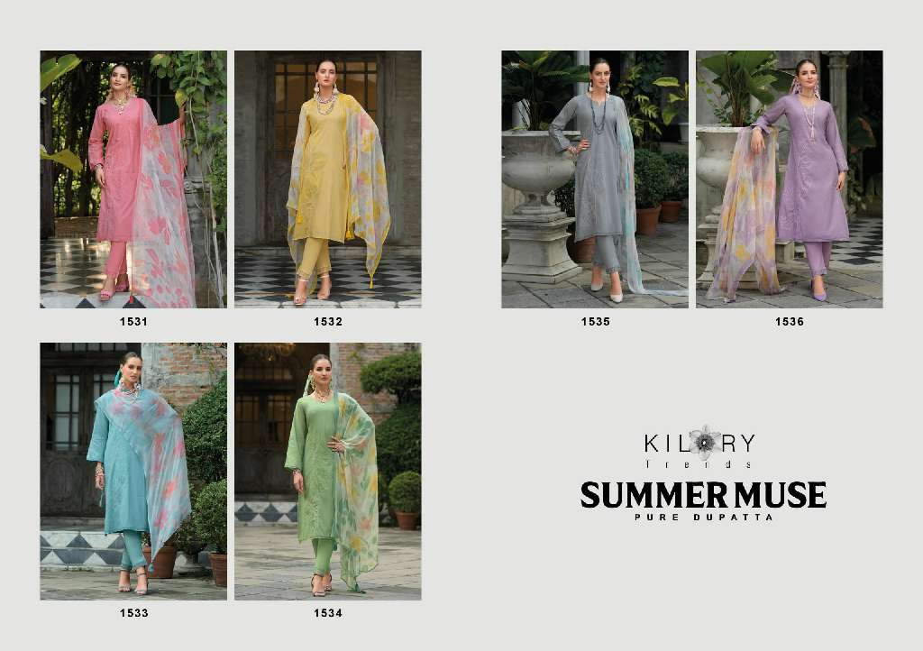 KILORY PRESENT SUMMER MUSE WHOLESALE PURE LAWN COTTON SUMMER SUITS