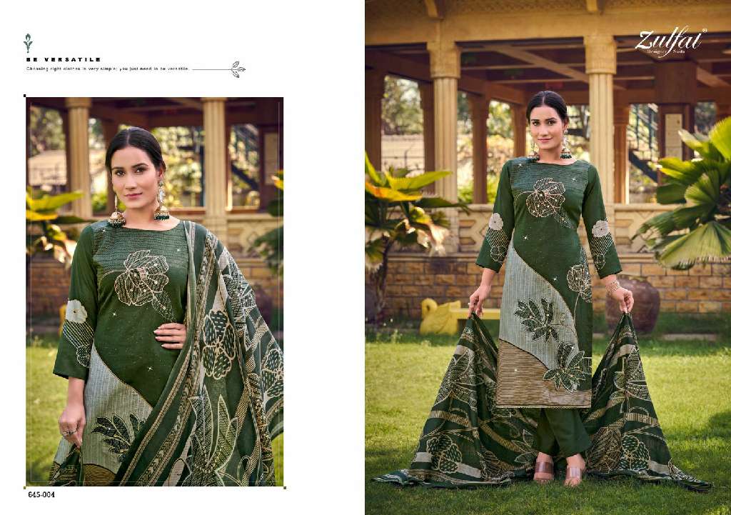 Zulfat Sajni Vol-7 Wholesale Pure Jam Cotton With Embroidery Work Dress Material
