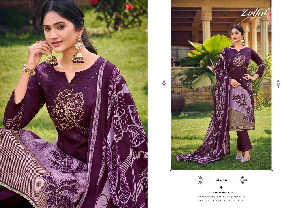 Zulfat Sajni Vol-7 Wholesale Pure Jam Cotton With Embroidery Work Dress Material