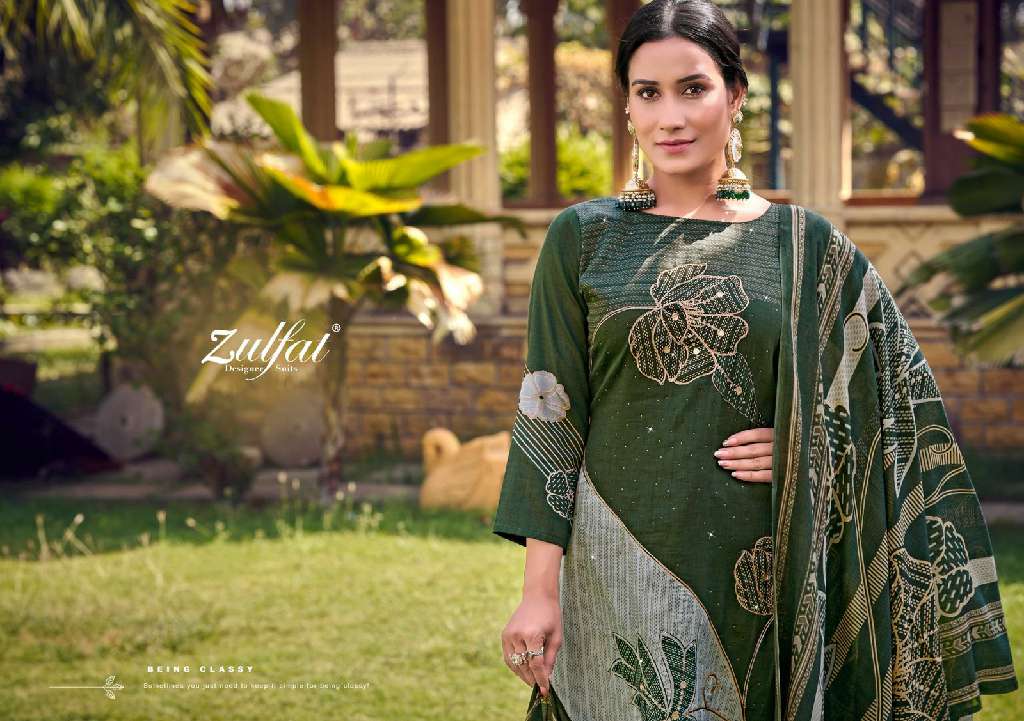 Zulfat Sajni Vol-7 Wholesale Pure Jam Cotton With Embroidery Work Dress Material