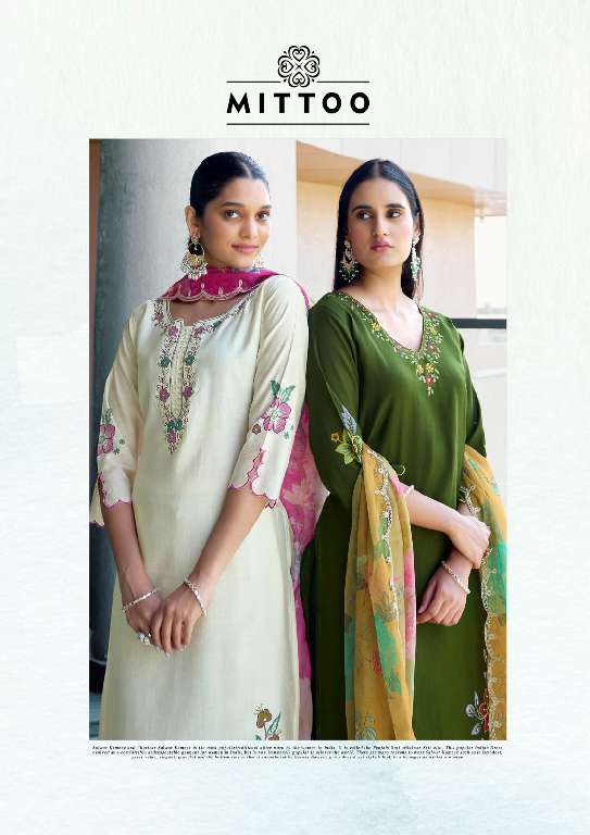MITTOO LAUNCH SHREELEKHA WHOLESALE PURE MODAL VISCODE READYMADE SUITS