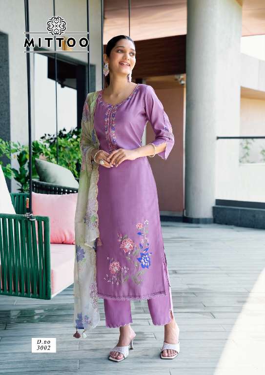 MITTOO LAUNCH SHREELEKHA WHOLESALE PURE MODAL VISCODE READYMADE SUITS
