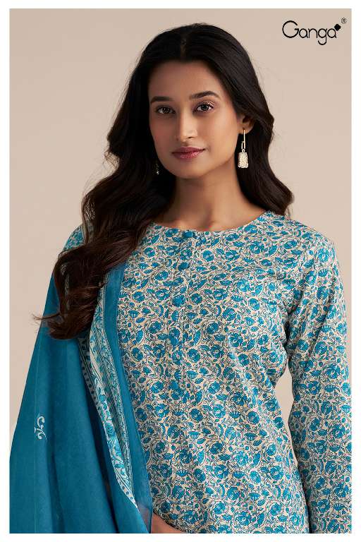 GANGA PRESENT TRINITY S3536 WHOLESALE PREMIUM COTTON PRINTED SALWAR SUITS