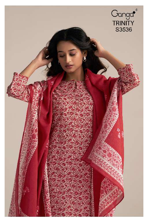 GANGA PRESENT TRINITY S3536 WHOLESALE PREMIUM COTTON PRINTED SALWAR SUITS
