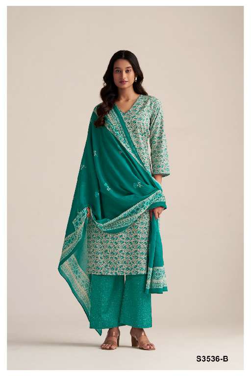 GANGA PRESENT TRINITY S3536 WHOLESALE PREMIUM COTTON PRINTED SALWAR SUITS