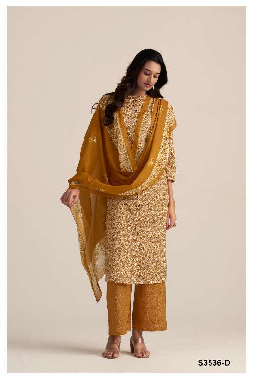 GANGA PRESENT TRINITY S3536 WHOLESALE PREMIUM COTTON PRINTED SALWAR SUITS