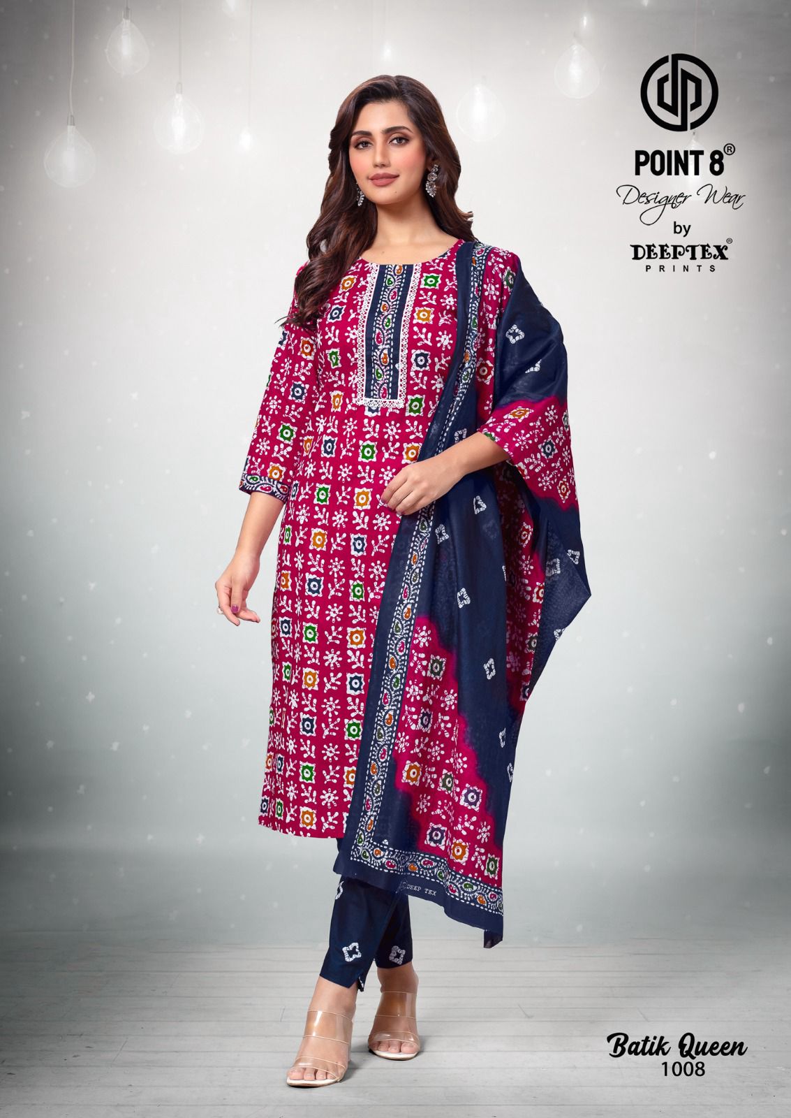 DEEPTEX BY POINT 8 BATIK QUEEN VOL-1 WHOLESALE PURE COTTON READYMADE SUITS