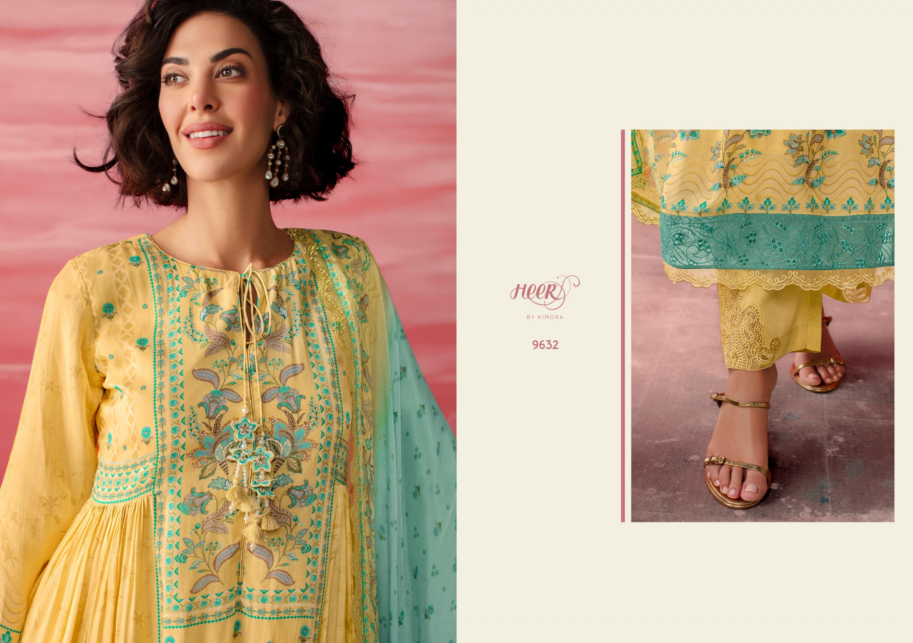 JIMMY VOL 207 BY HEER KIMORA MUSLIN SUMMER PRETTY LOOK UNSTITCH SUIT