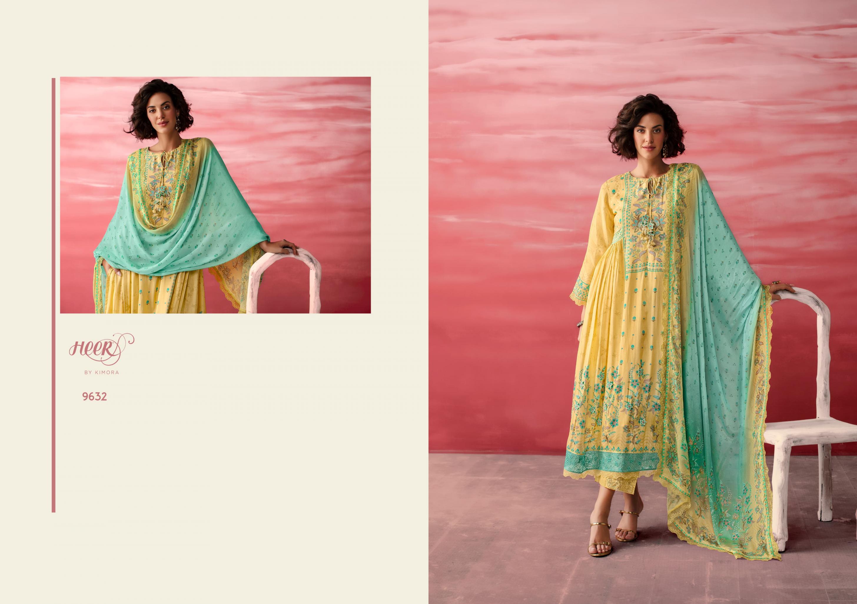JIMMY VOL 207 BY HEER KIMORA MUSLIN SUMMER PRETTY LOOK UNSTITCH SUIT