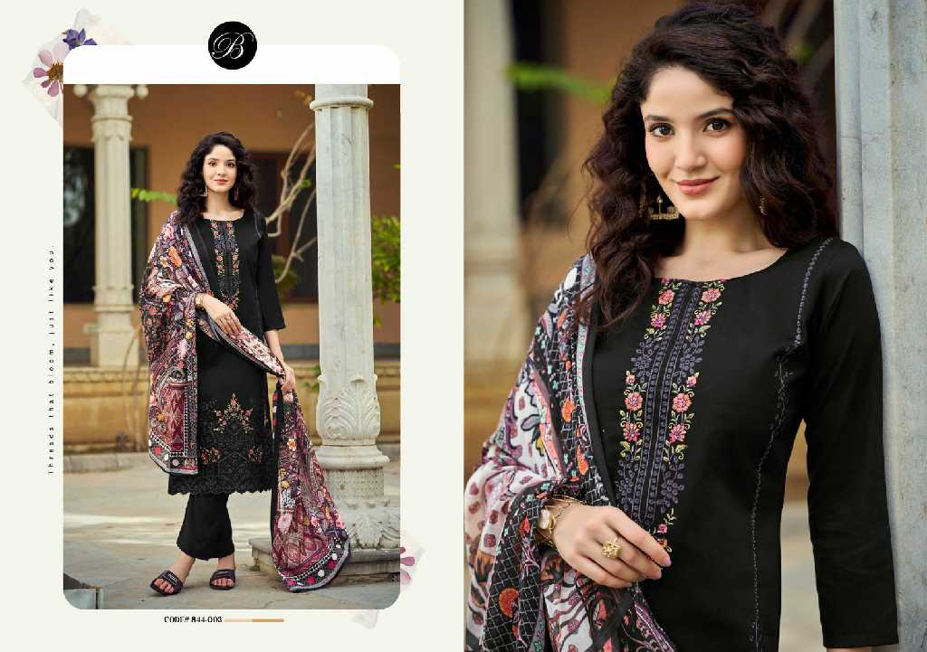 belliza zarqash vol 5 jam cotton unstitched suits
