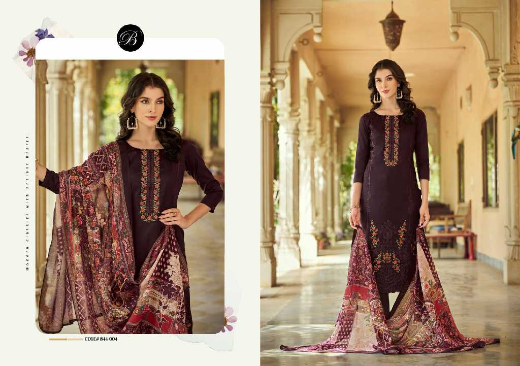 belliza zarqash vol 5 jam cotton unstitched suits