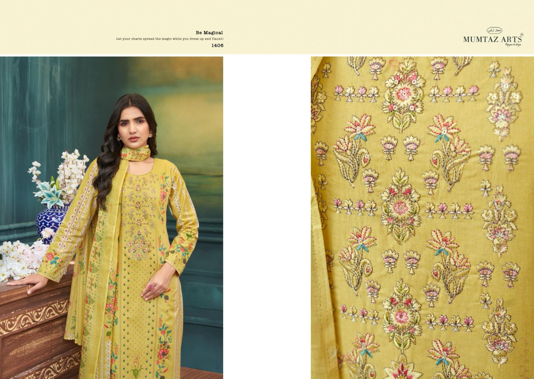 SAHIRA BY MUMTAZ ARTS KARACHI LAWN GORGEOUS LOOK UNSTITCH SUIT