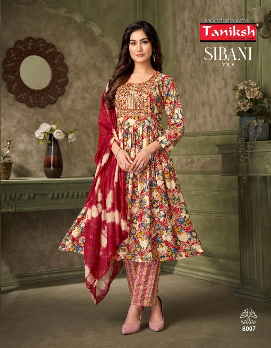 SIBANI VOL 8 BY TANIKSH RAYON FULL STITCH ELEGANT STYLE SUIT FOR LADIES