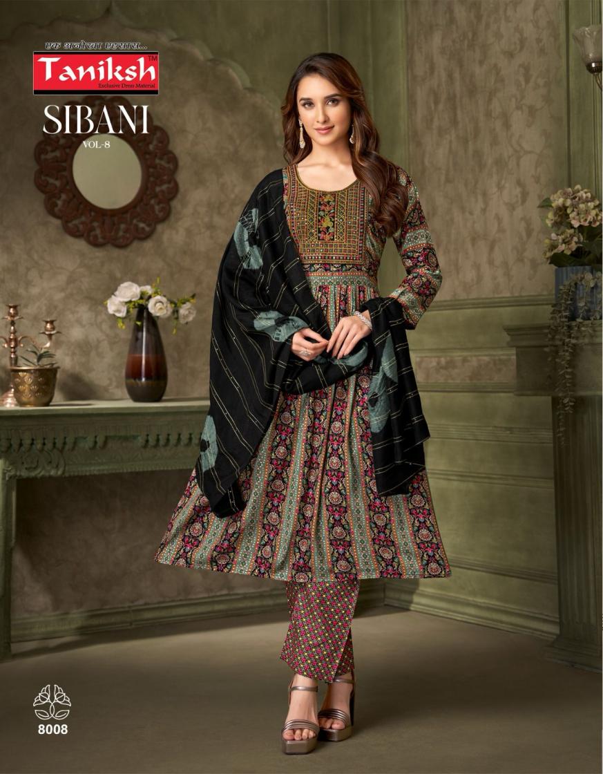 SIBANI VOL 8 BY TANIKSH RAYON FULL STITCH ELEGANT STYLE SUIT FOR LADIES