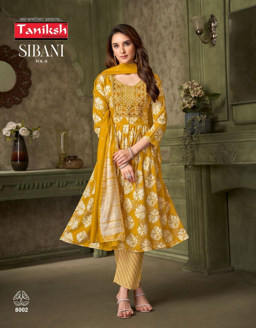 SIBANI VOL 8 BY TANIKSH RAYON FULL STITCH ELEGANT STYLE SUIT FOR LADIES