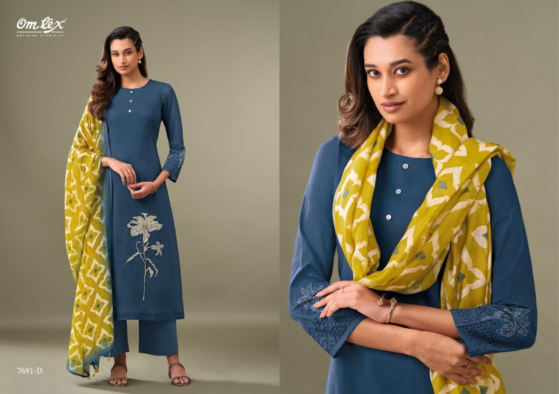 OMTEX ESTIVA LAWN COTTON COLOUR ADDITION SUIT FOR LADIES