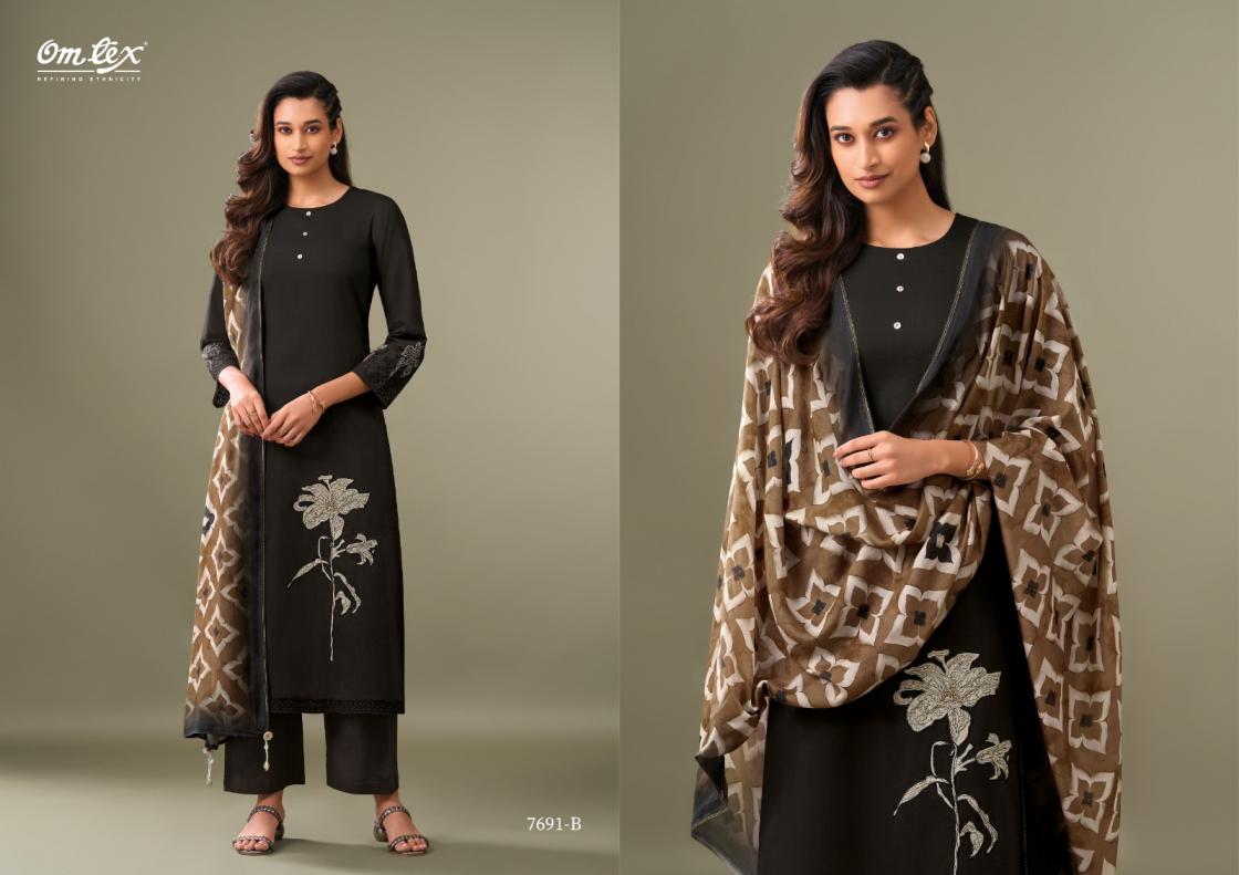 OMTEX ESTIVA LAWN COTTON COLOUR ADDITION SUIT FOR LADIES