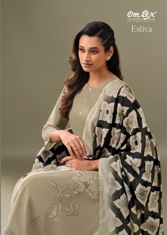OMTEX ESTIVA LAWN COTTON COLOUR ADDITION SUIT FOR LADIES