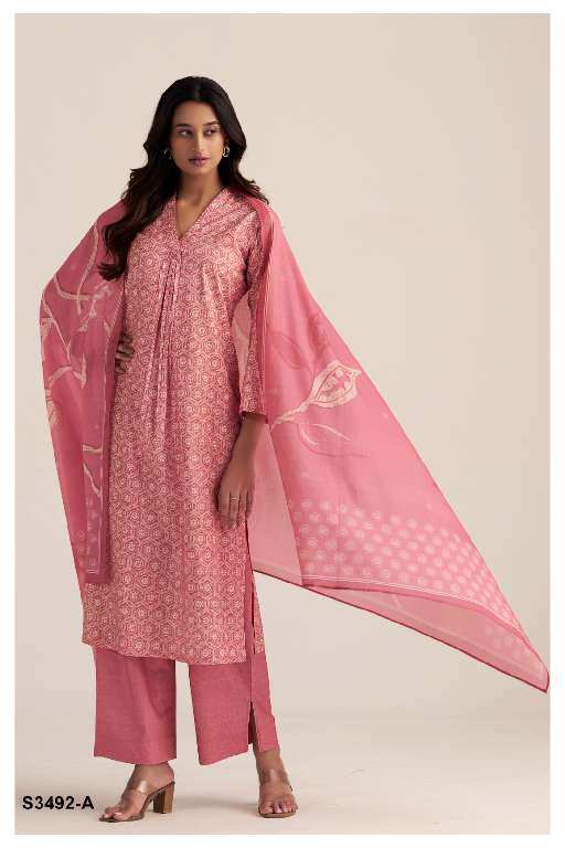 GANGA LENNON S3492 WHOLESALE PREMIUM COTTON PRINTED BEAUTIFUL SUMMER SUITS