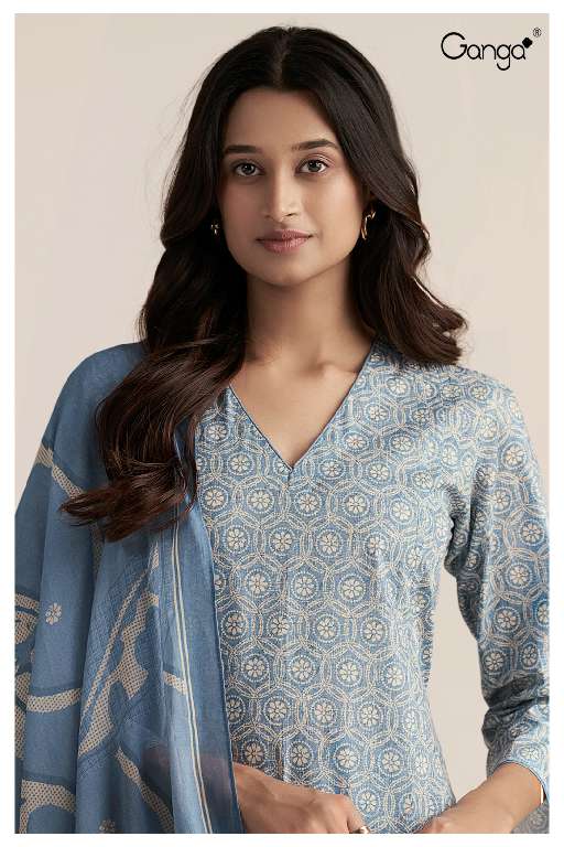 GANGA LENNON S3492 WHOLESALE PREMIUM COTTON PRINTED BEAUTIFUL SUMMER SUITS
