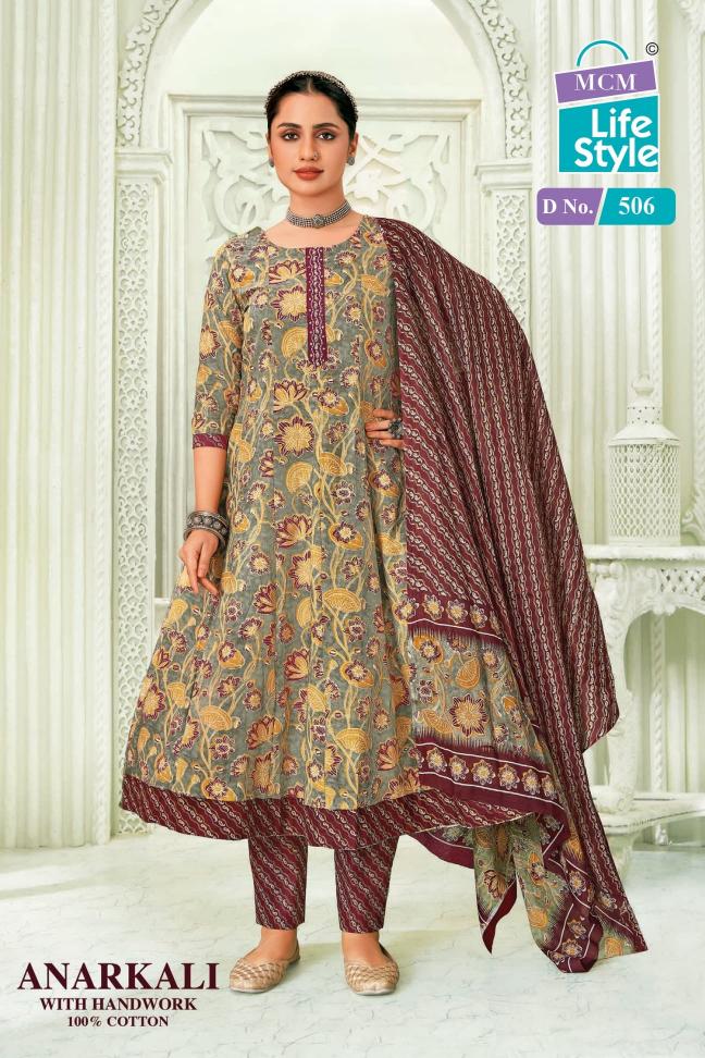 ANARKALI VOL 5 BY MCM LIFESTYLE READYMADE COTTON BEAUTIFUL LOOK BIG SIZE SUITS