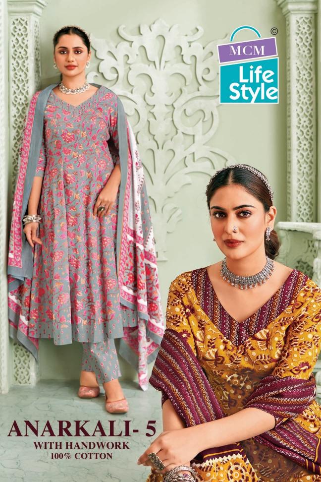 ANARKALI VOL 5 BY MCM LIFESTYLE READYMADE COTTON BEAUTIFUL LOOK BIG SIZE SUITS