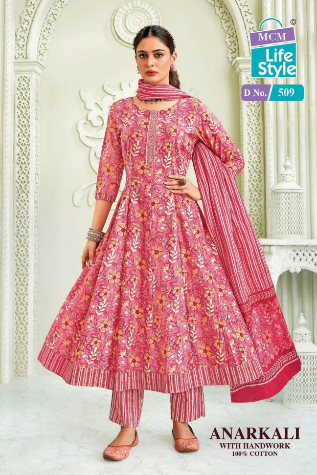 ANARKALI VOL 5 BY MCM LIFESTYLE READYMADE COTTON BEAUTIFUL LOOK BIG SIZE SUITS