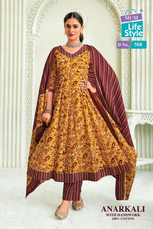 ANARKALI VOL 5 BY MCM LIFESTYLE READYMADE COTTON BEAUTIFUL LOOK BIG SIZE SUITS