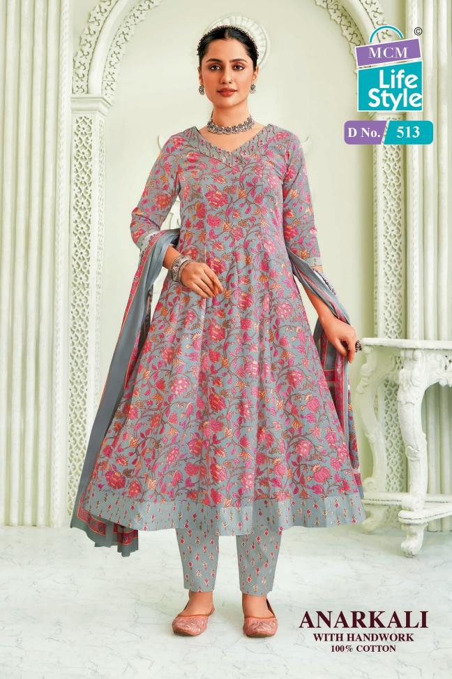 ANARKALI VOL 5 BY MCM LIFESTYLE READYMADE COTTON BEAUTIFUL LOOK BIG SIZE SUITS